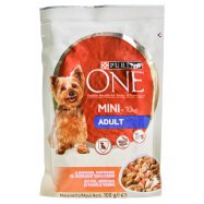 Корм для дорослих собак Purina One Adult Mini з куркою 100г - Фото