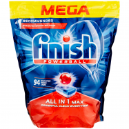 Таблетки для мытья посуды Finish All in 1 Max 94шт/уп. - Фото