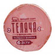 Колбаса Бащинський Телячья со сливками вареная 0.4кг - Фото