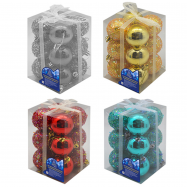 НАБІР  ЯЛИНКОВІ КУЛЬКИ 12 ШТ - Фото