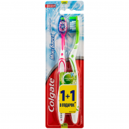 Зубна щітка Colgate МаксБлиск середньої жорсткості 1+1шт - Фото