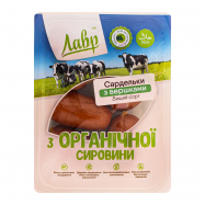 Сардельки Лавр со сливками из органического сырья 400г - Фото