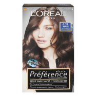 Краска L`Oréal Récit Préf 6.21 Риволи Перлам свет-кашт 1шт - Фото
