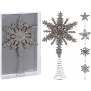 ВЕРХІВКА СНІЖ/ЗІР ГЛІТ 20СМ 5АСС ШАМПАНЬ - Фото