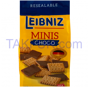 Печенье Bahlsen Leibniz Minis с молочным шоколадом 100г - Фото