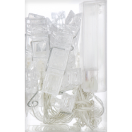 ЕЛЕКТРОГІРЛЯНДА LED ПРИЩІПКИ 12 ЛАМП 3М - Фото