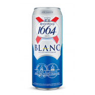 Пиво Kronenbourg 1664 Blanc пшеничное светлое 4,8% 0,5л ж/б - Фото