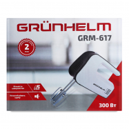 Міксер Grunhelm GRM617 300 Вт вінчики 2шт гачки 2шт - Фото