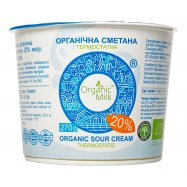 Сметана Organic Milk органическая термостатная 20% 270г