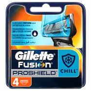 Сменные кассеты дл бритв Gillette Fusion Proshield Chill 4шт - Фото