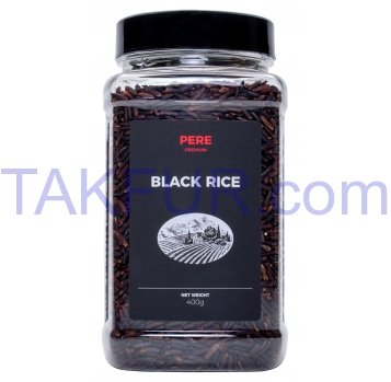 Рис черный нешлифованный Pere 400г - Фото