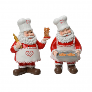 Фігура Санта кухар в асортименті 14см - Фото