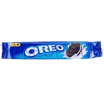 Печенье Oreo с какао и кремов начинкой ванильного вкуса 95г - Фото