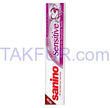 Паста зубная Sanino Защита д/чувствительн зубов 100мл - Фото