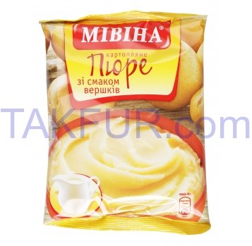 Пюре Мівіна картофельное со вкусом сливок 120г - Фото