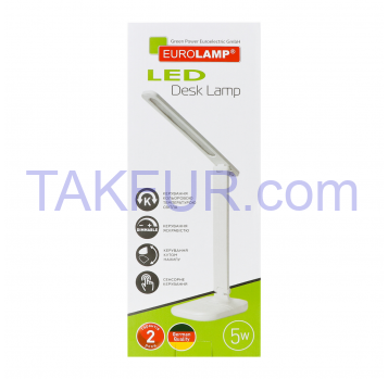 Лампа настольная Eurolamp LED-TLG-1 White 1шт - Фото