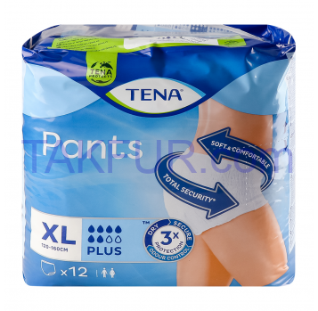Подгузники Tena Pants XL Plus для взрослых 12шт/уп - Фото