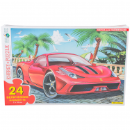 Пазлы для детей от 3-х лет Феррари Київська Фабрика Іграшок 24эл - Фото
