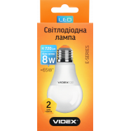 Лампа светодиодная Videx A60e 8W E27 4100K 220V 1шт - Фото