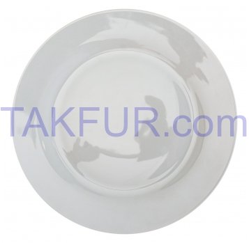 Тарелка Aro обеденная белая 24см 1шт - Фото