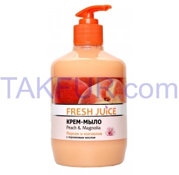 Крем-мыло Fresh Juice Персик и магнолия с дозатором 460мл - Фото