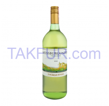 Вино Thomas Rath Weissburgunder белое сухое 12.5% 1л - Фото