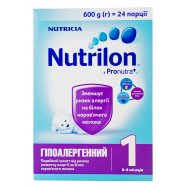 Смесь Nutrilon Гипоаллергенный 1 сухая 0-6 месяцев 600г - Фото