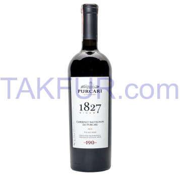 Вино Purcari Каберне Совиньон красное сухое 13,5% 0,75л - Фото