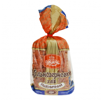 Хлеб Рум`янець Цельнозерновой пшеничный нарезной 400г - Фото