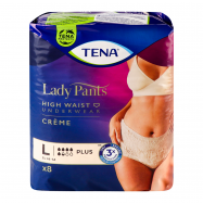 Трусы урологические Tena Lady Pants Plus L Crème д/женщ 8шт - Фото