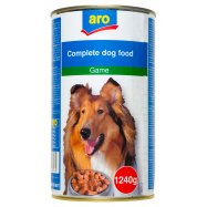 Корм Aro консервированный с дичью для взрослых собак 1240г - Фото