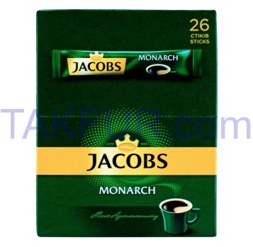 Кофе Jacobs Monarch натур растворимый сублимированный 1,8г - Фото