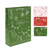 Пакет подарунковий новорічний 180X80X230 мм - Фото