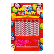 Свечи Помічниця Happy Party №P67-6153 для торта 18шт/уп - Фото