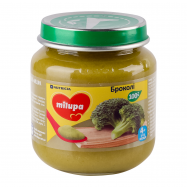 Пюре Milupa Брокколи овощное для детей от 4-х месяцев 125г - Фото