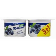Йогурт Живинка черника 1,5% 115г*4шт 460г - Фото