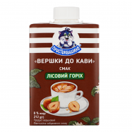 ПРОСТОКВАШИНО ВЕРШКИ 8% 212Г : ЛІСОВИЙ ГОРІХ - Фото