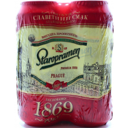 Пиво Staropramen светлое 4шт*0,5л ж/б - Фото