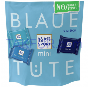 Набор шоколада Ritter Sport Blue Bag 150 г - Фото