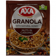 Завтраки сухие Axa Гранола с орехами в карамели 40г - Фото