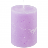 PRAGNIS СВІЧКА РУСТІК ЦИЛ. (7 Х 9 СМ) : СВІТЛО-БУЗКОВИЙ - Фото