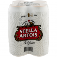 Пиво Stella Artois светлое 4,8% 4шт*0,5л - Фото