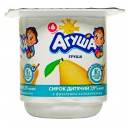 Творожок Агуша груша для детей от 6 месяцев 3,9% 100г - Фото