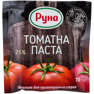 Паста томатная Руна пастеризованная 25% 70г