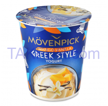Йогурт Movenpick Грецький Манго-Ваніль 5% 400 г - Фото