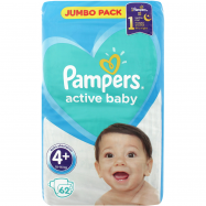 Подгузники-трусики Pampers Active Baby однор 10-15кг 62шт/уп - Фото