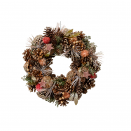 Вінок з шишками 34см - Фото