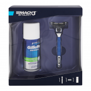 Набор Gillette пена для бритья 100мл + бритва с кассетой 1шт - Фото