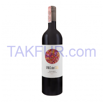Вино Uvas del Sol Malbec красное сухое 13.5% 0.75л - Фото