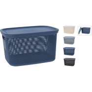 Коробка для зберігання речей 18 л з кришкою 380X285X222мм - Фото